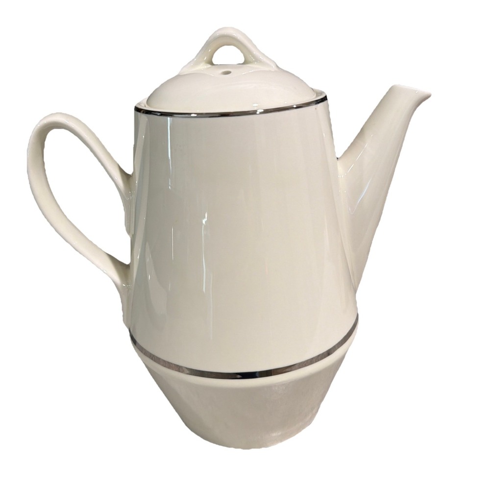 Vtg  1950s‎ Universal Ballerina 22K Platinum Ceramic Coffee Pot Carafe Ovenproof